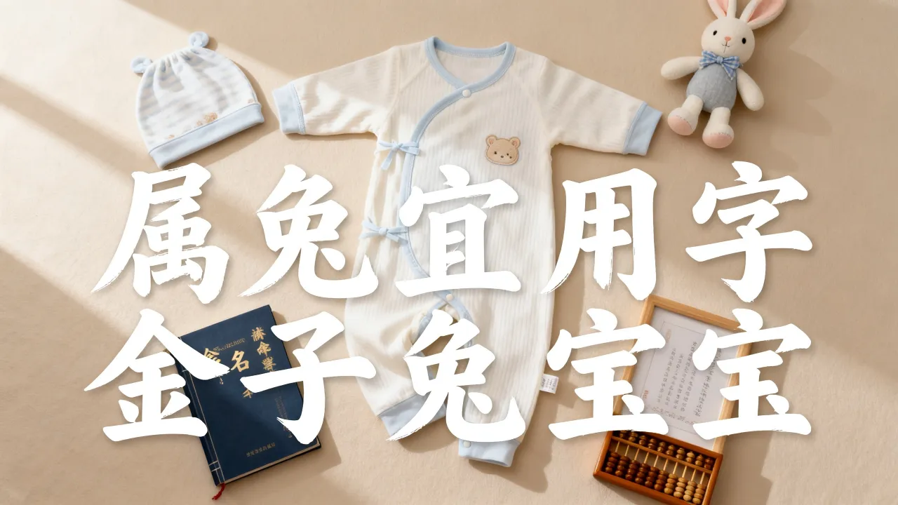 金子兔宝宝起名怎么样，属兔宝宝取名宜用字有哪些？