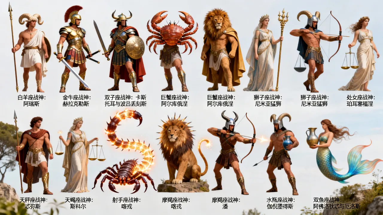 十二星座专属战神分别是什么,十二星座战神谁最强 十二星座专属战神分别是什么,十二星座战神谁最强