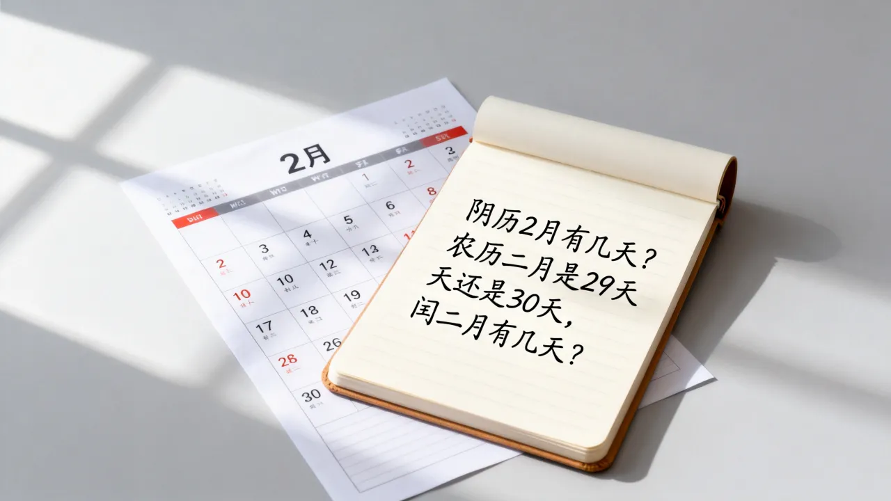 阴历2月有几天？农历二月是29天还是30天，闰二月有几天？