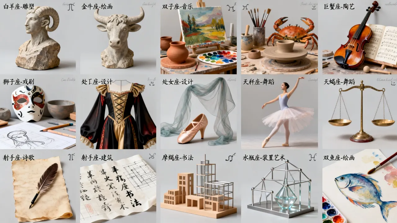 十二星座各代表什么艺术？，哪个星座的艺术天赋最强？