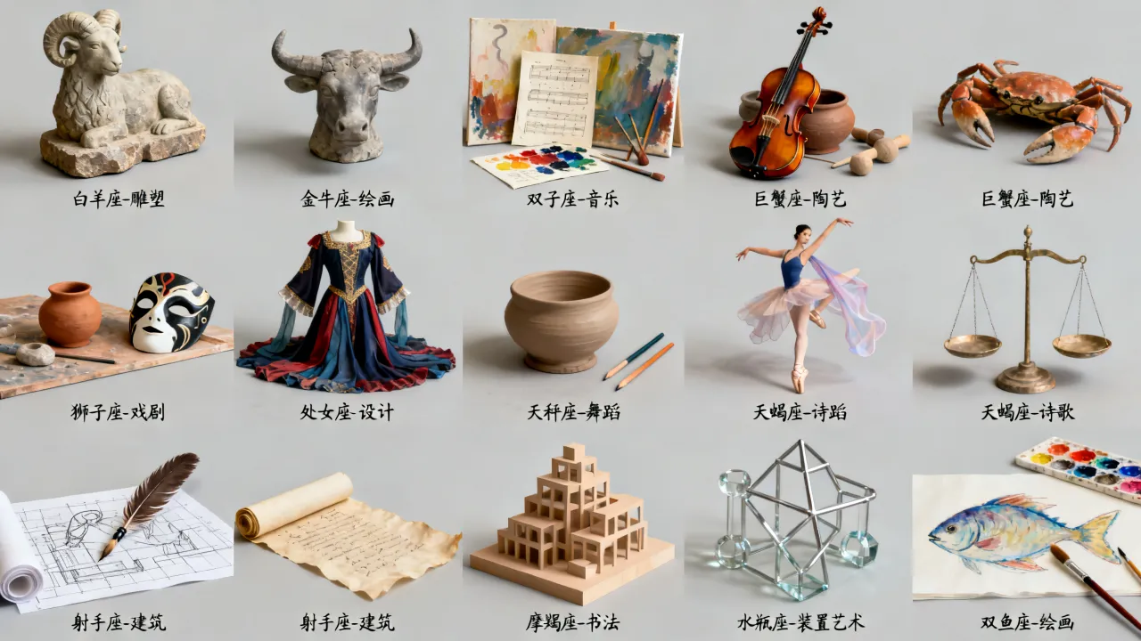 十二星座各代表什么艺术?,哪个星座的艺术天赋最强? 十二星座各代表什么艺术?,哪个星座的艺术天赋最强?