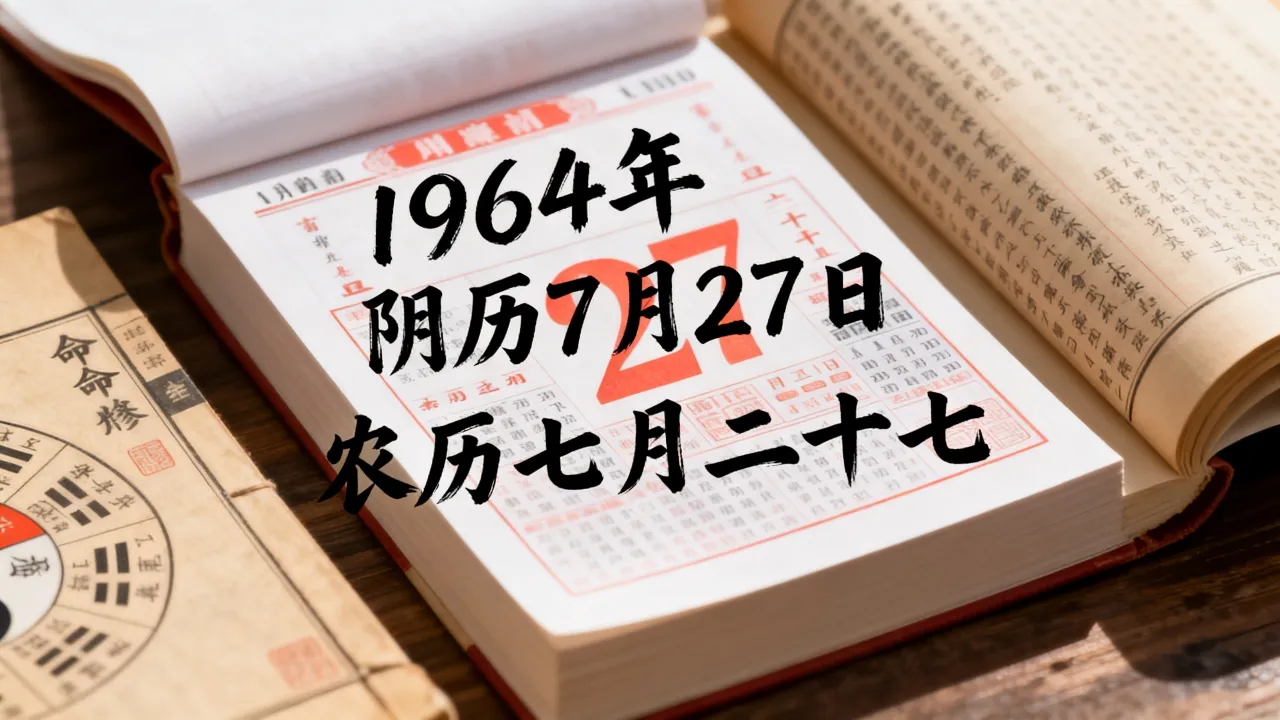 1964年阴历7月27日是什么命?农历七月二十七出生的人命运如何? 1964年阴历7月27日是什么命?农历七月二十七出生的人命运如何?