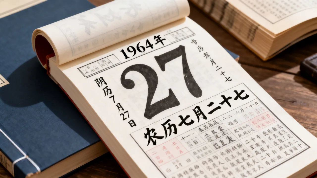 1964年阴历7月27日是什么命?农历七月二十七出生的人命运如何? 1964年阴历7月27日是什么命?农历七月二十七出生的人命运如何?