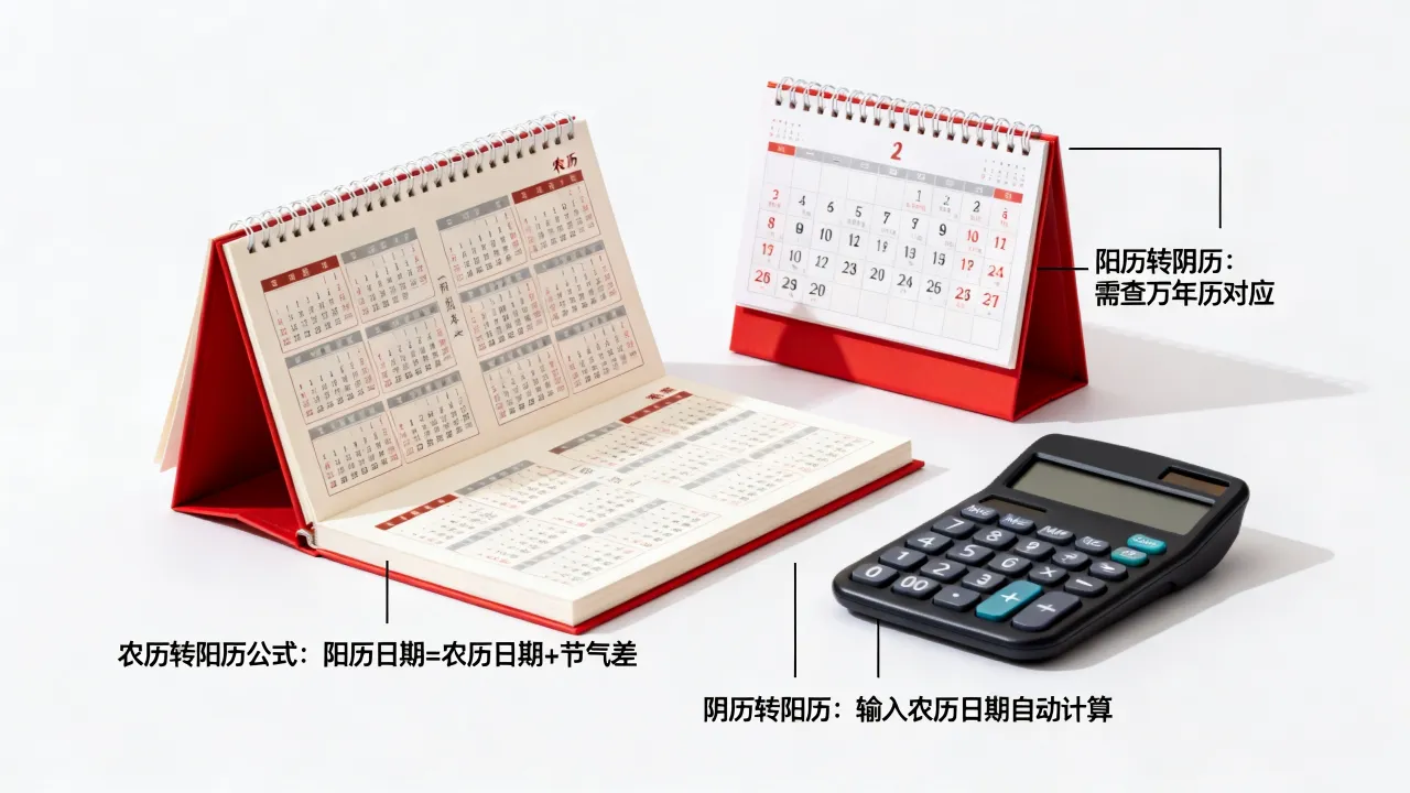 农历阳历阴历之间怎么转换？，农历转阳历阴历查询