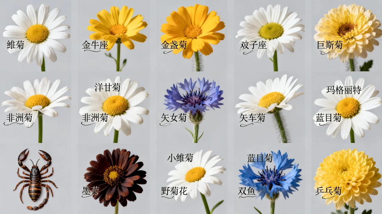 十二星座对应什么菊花，十二星座各是什么菊花？