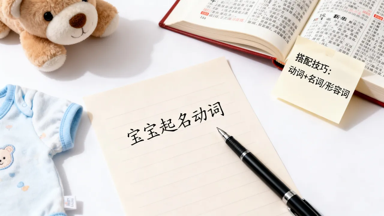 宝宝起名动词怎么写？起名动词搭配技巧有哪些？
