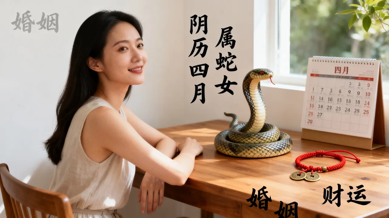 阴历四月蛇女命苦吗，属蛇女四月出生婚姻财运如何？
