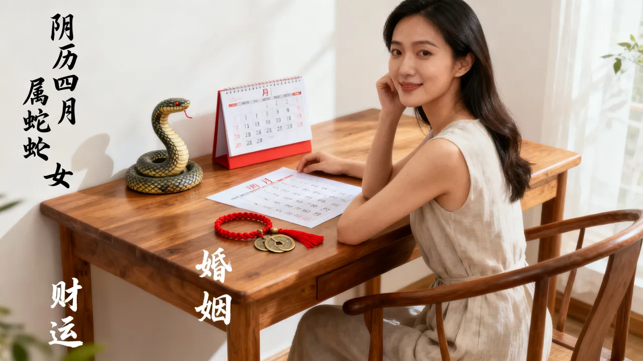 阴历四月蛇女命苦吗，属蛇女四月出生婚姻财运如何？