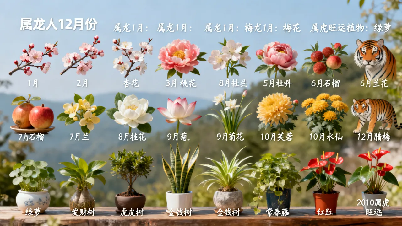属龙人出生12个月12种不同命?2010属虎旺运植物有哪些 属龙人出生12个月12种不同命?2010属虎旺运植物有哪些