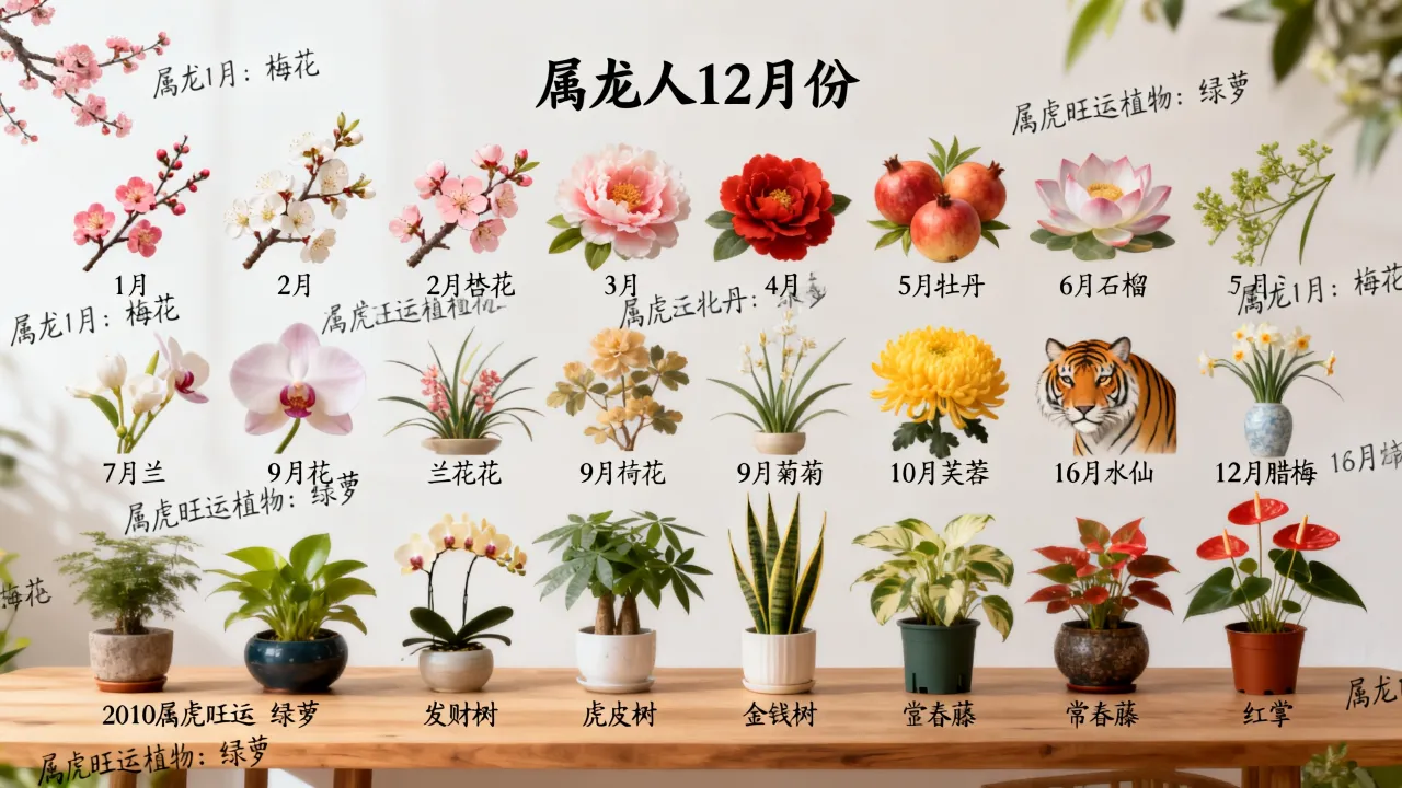 属龙人出生12个月12种不同命?2010属虎旺运植物有哪些 属龙人出生12个月12种不同命?2010属虎旺运植物有哪些