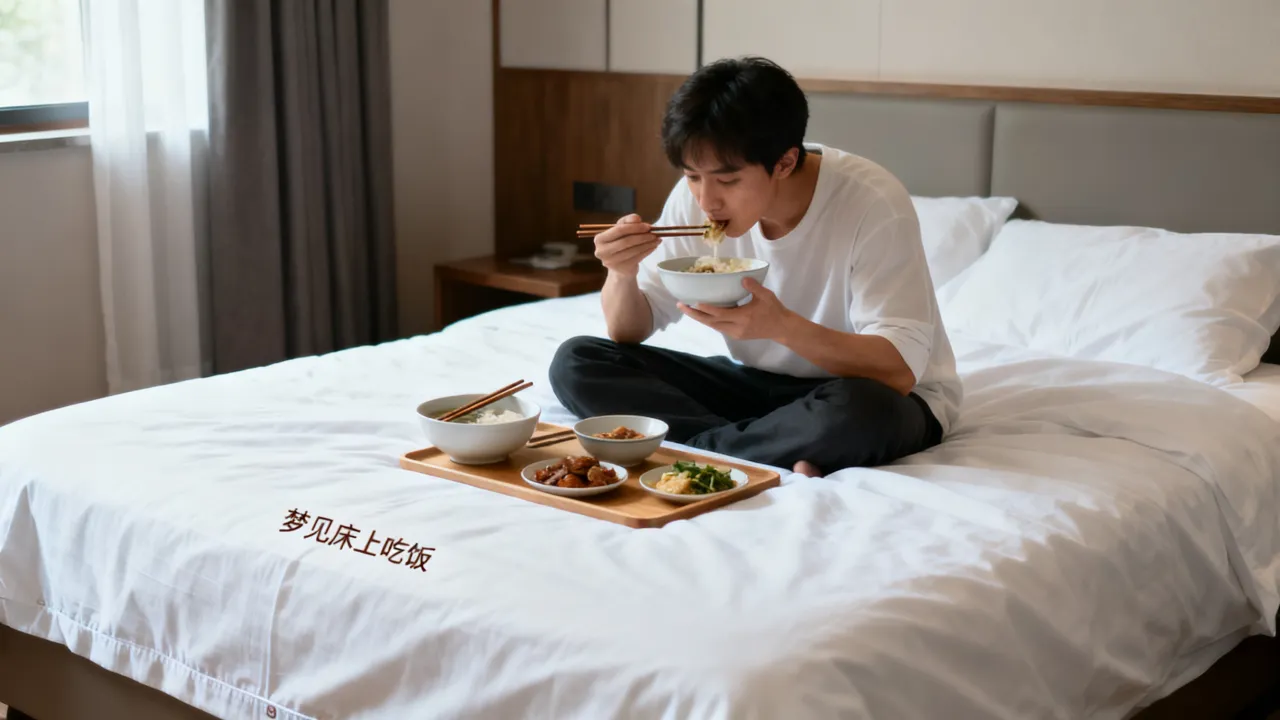 梦见床上吃饭有什么意思吗,周公解梦梦见床上吃饭预示什么征兆 梦见床上吃饭有什么意思吗,周公解梦梦见床上吃饭预示什么征兆