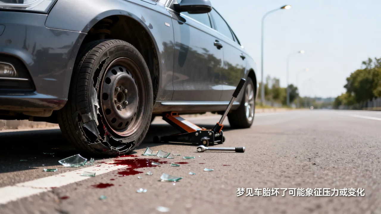 梦见车子轮胎坏了有什么说法？梦见车胎坏了是什么预兆