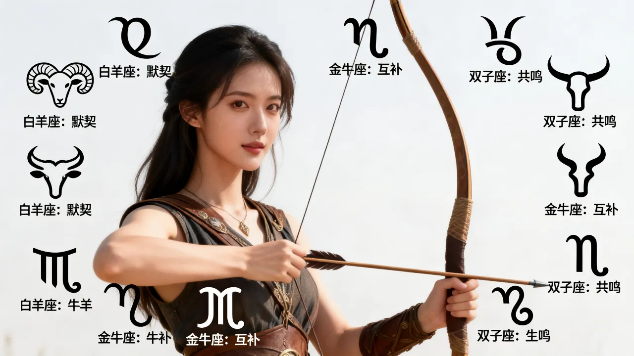 射手女和什么星座最配?射手女十二星座配对全解析 射手女和什么星座最配?射手女十二星座配对全解析