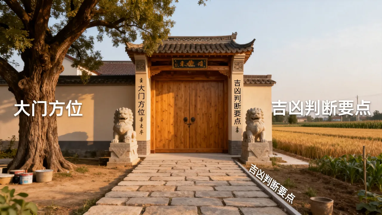 建房子怎么看大门吉凶，农村建房大门吉凶方位怎么判断？