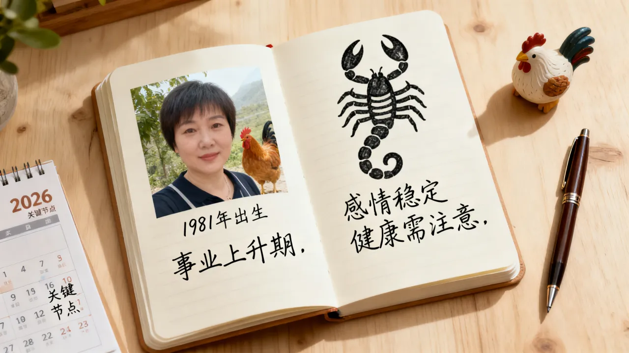 1981年属鸡天蝎座2026年运势如何，全年运势怎么样？