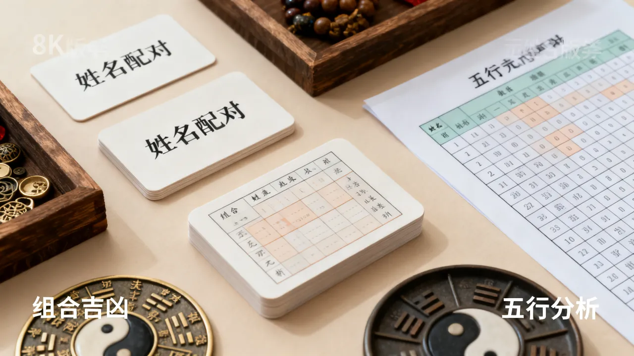 组合吉凶怎么看，姓名配对组合吉凶查询怎么看？