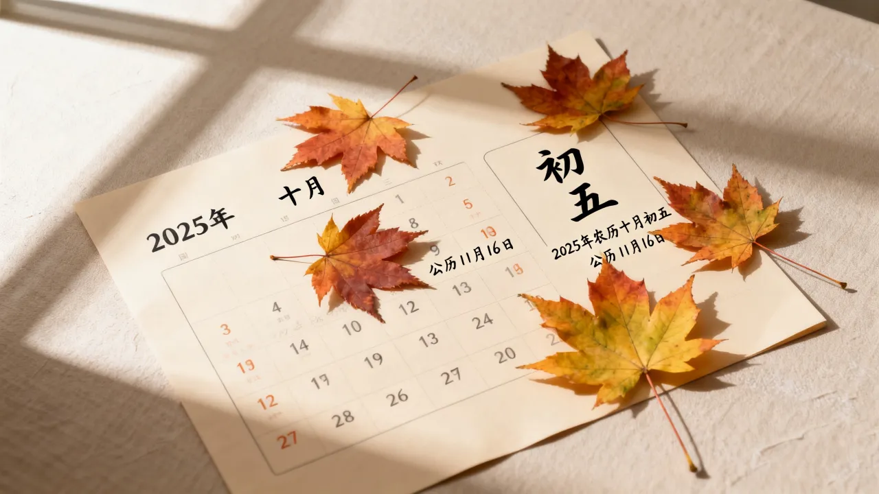 10月初五阴历是几月几号,2025年农历十月初五对应公历哪天 10月初五阴历是几月几号,2025年农历十月初五对应公历哪天