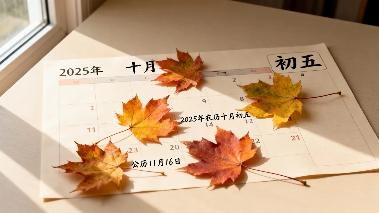 10月初五阴历是几月几号,2025年农历十月初五对应公历哪天 10月初五阴历是几月几号,2025年农历十月初五对应公历哪天