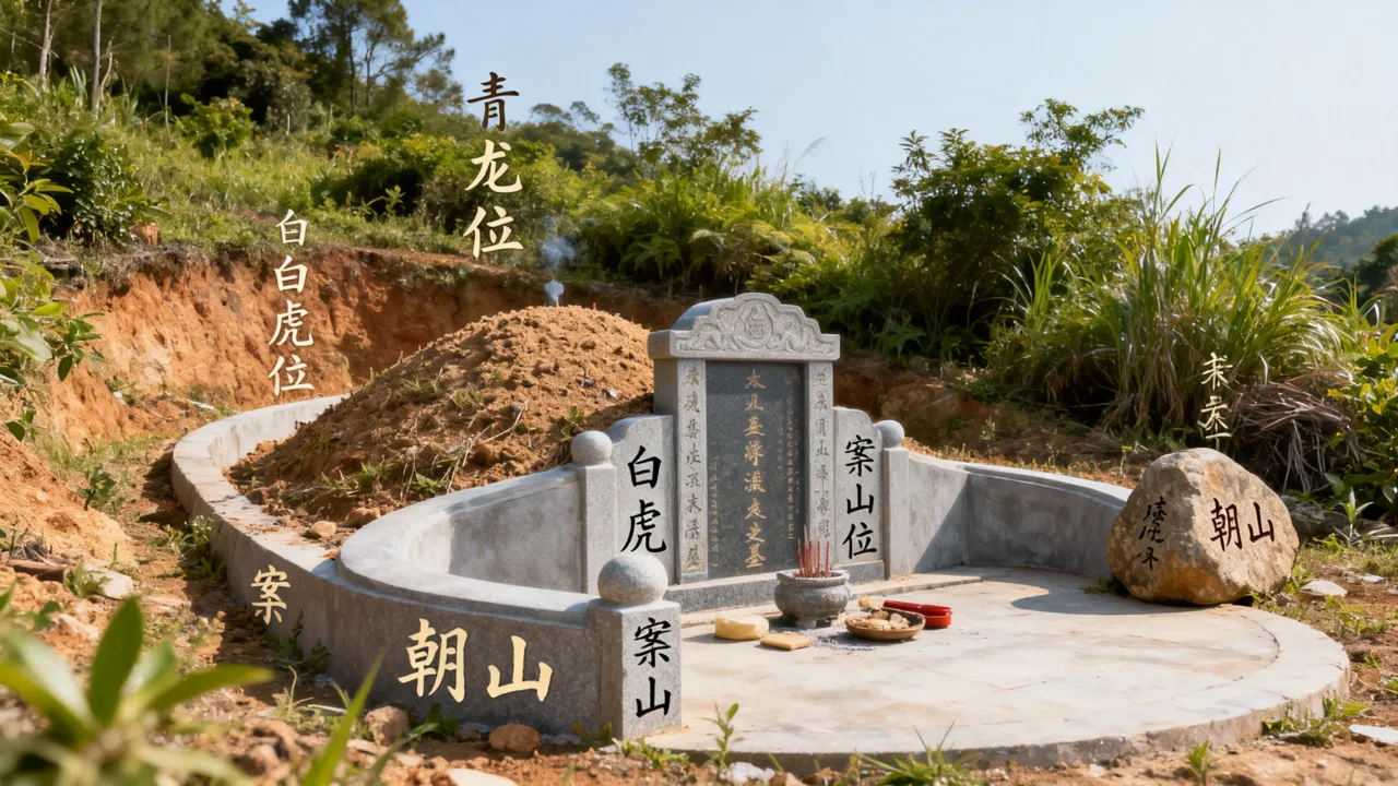 祖坟吉凶怎么看，图解祖坟风水的吉凶怎么看？