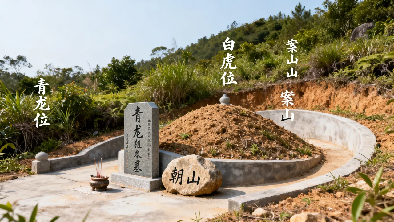 祖坟吉凶怎么看，图解祖坟风水的吉凶怎么看？