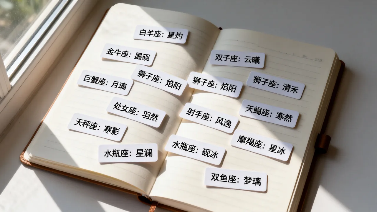 小说写十二星座名字怎么取,有哪些好听的名字? 小说写十二星座名字怎么取,有哪些好听的名字?