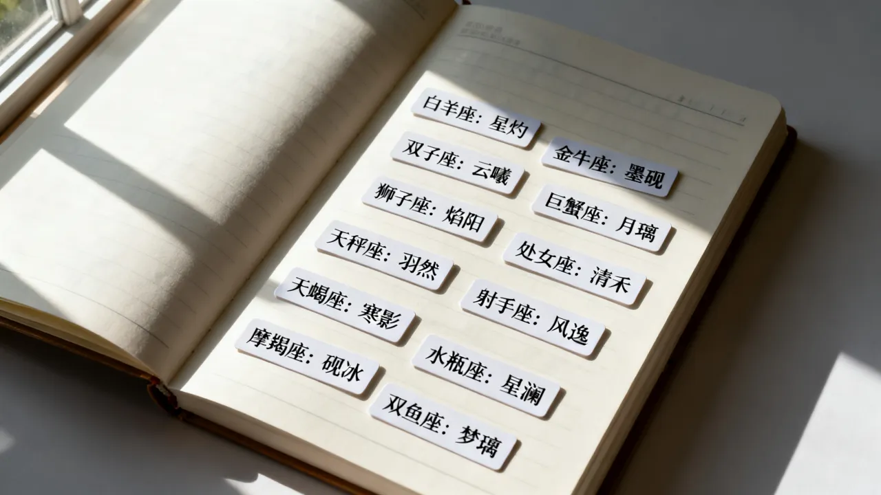 小说写十二星座名字怎么取,有哪些好听的名字? 小说写十二星座名字怎么取,有哪些好听的名字?