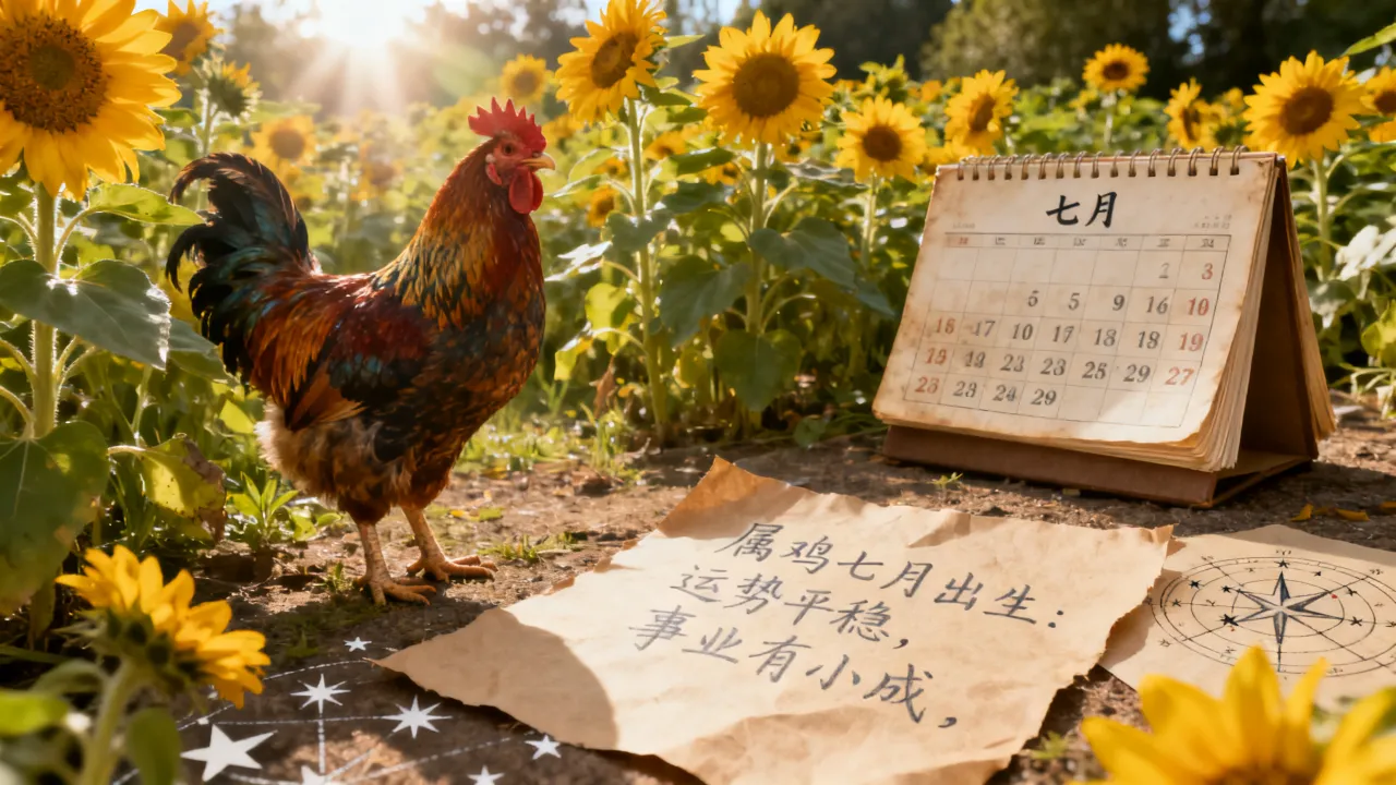属鸡七月出生的人命运好不好，属鸡七月出生运势如何