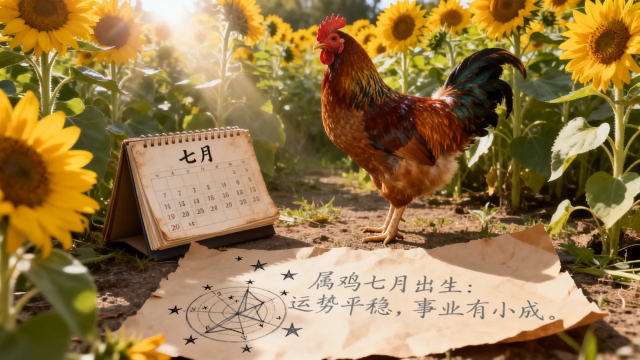 属鸡七月出生的人命运好不好，属鸡七月出生运势如何