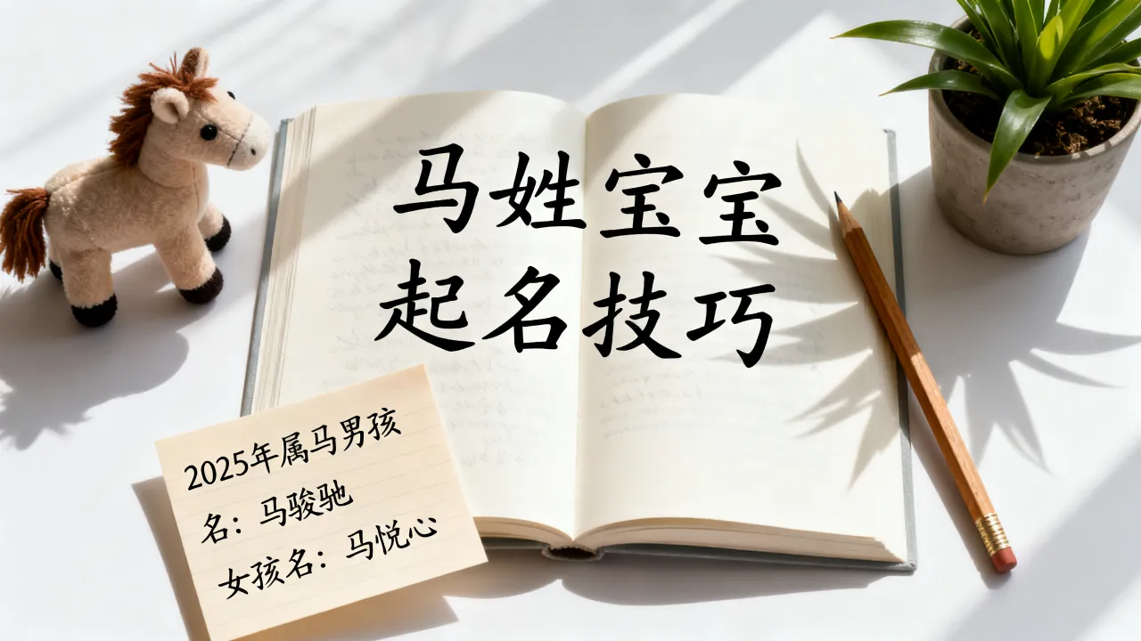 马姓宝宝怎么起名？2025年属马男孩女孩最佳取名技巧