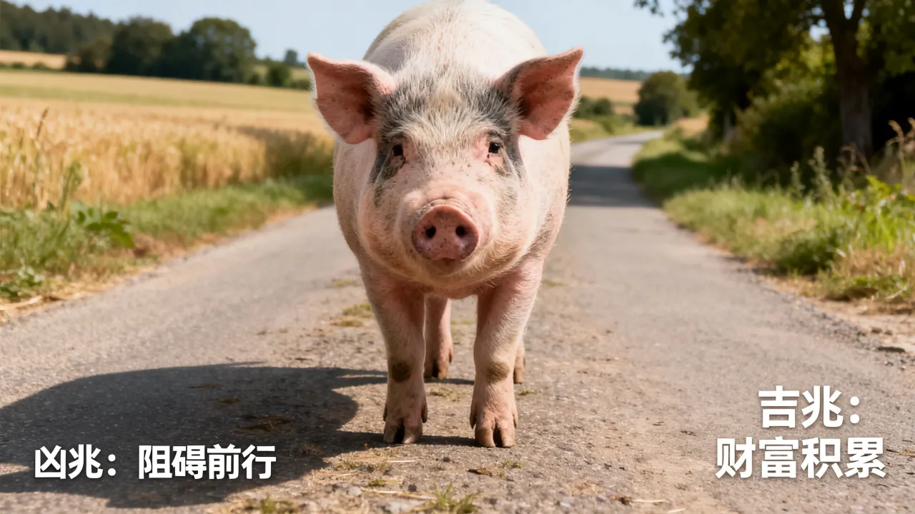 梦到猪挡路有什么说法,周公解梦梦见猪挡路是吉是凶? 梦到猪挡路有什么说法,周公解梦梦见猪挡路是吉是凶?