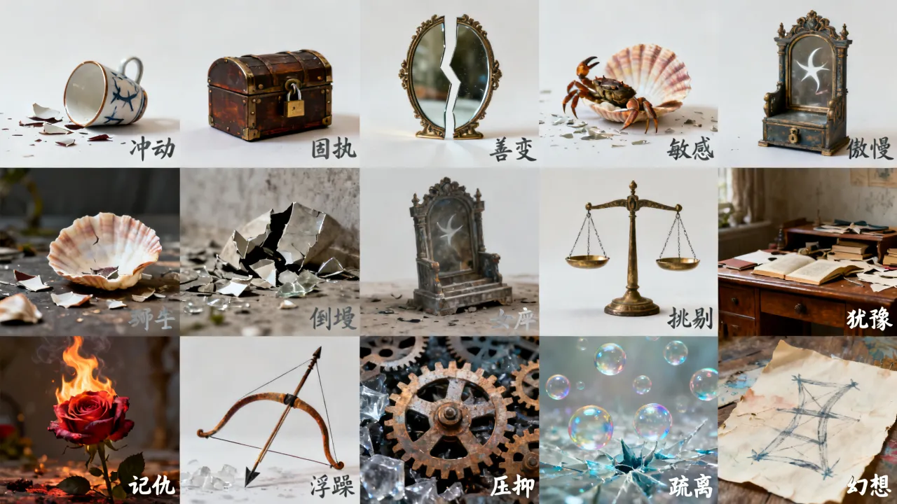 十二星座最黑暗图是什么?,十二星座最黑暗的一面 十二星座最黑暗图是什么?,十二星座最黑暗的一面