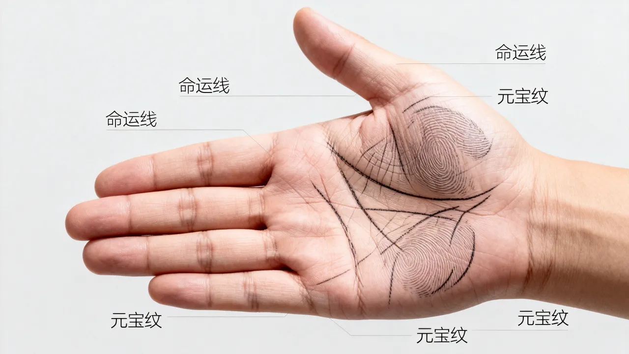 命运线元宝是什么寓意?命运线元宝手相图解大全 命运线元宝是什么寓意?命运线元宝手相图解大全