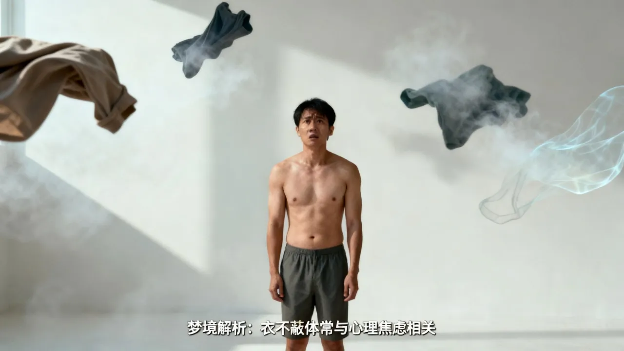 梦到自己衣不蔽体预示着什么，是什么征兆？