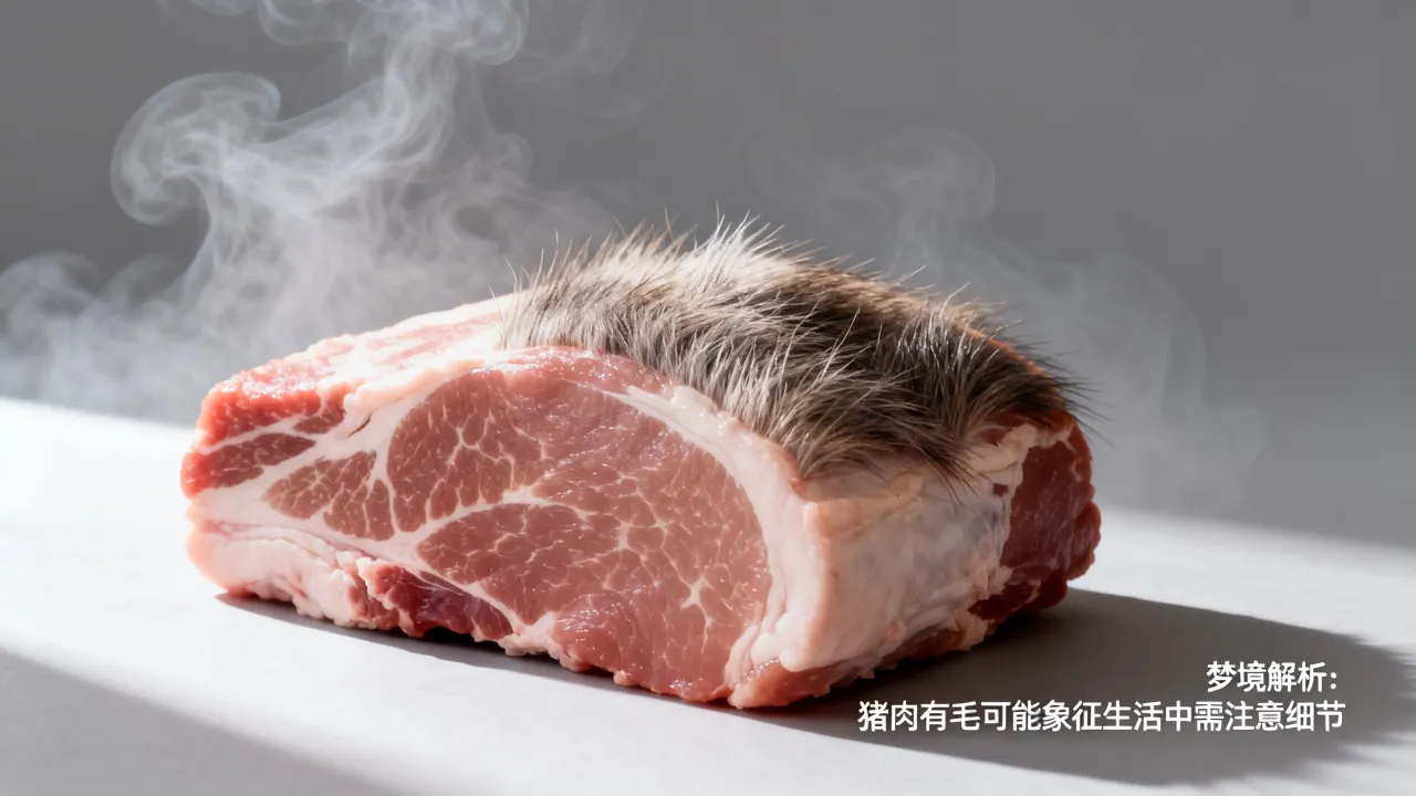 梦到猪肉有毛是什么意思，梦见猪肉有毛预示什么好不好
