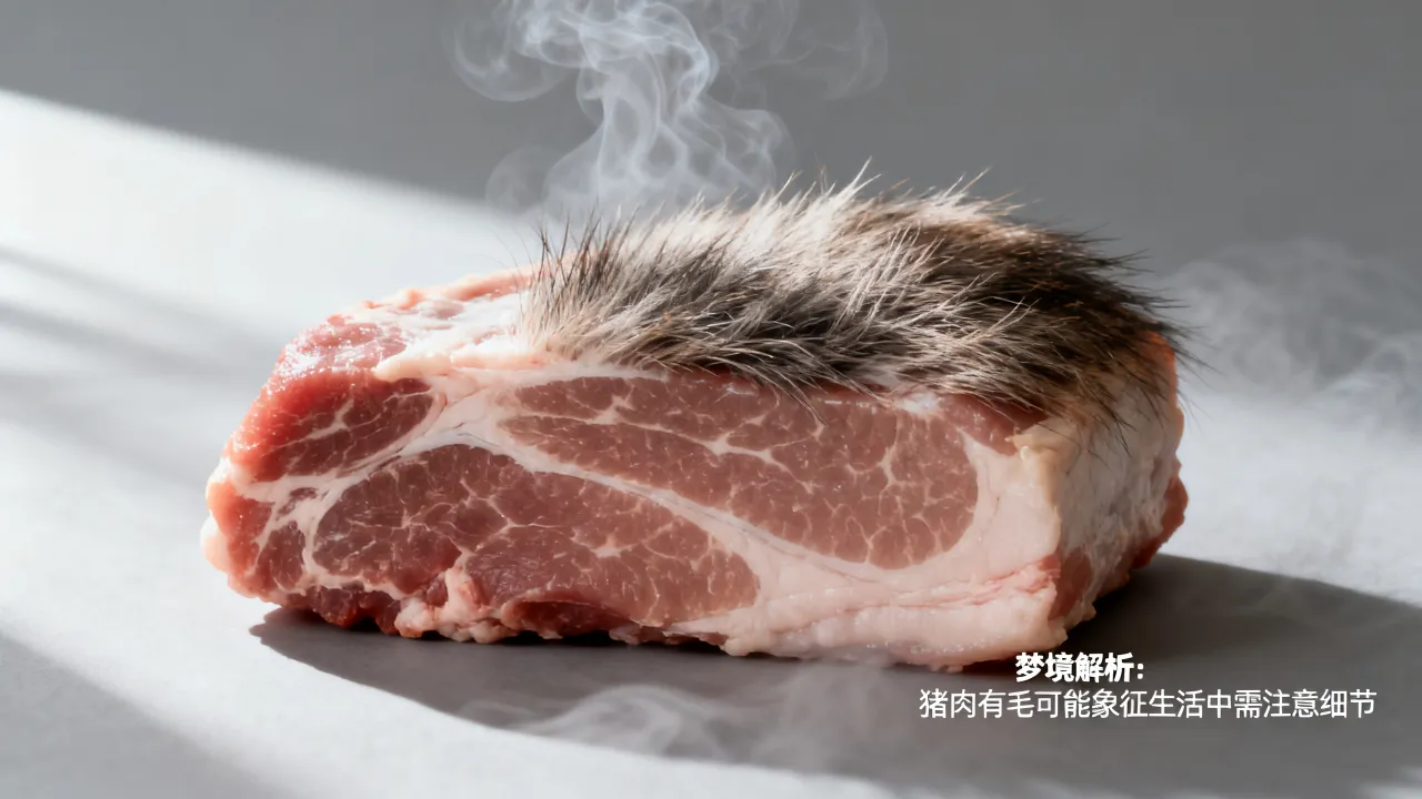 梦到猪肉有毛是什么意思，梦见猪肉有毛预示什么好不好
