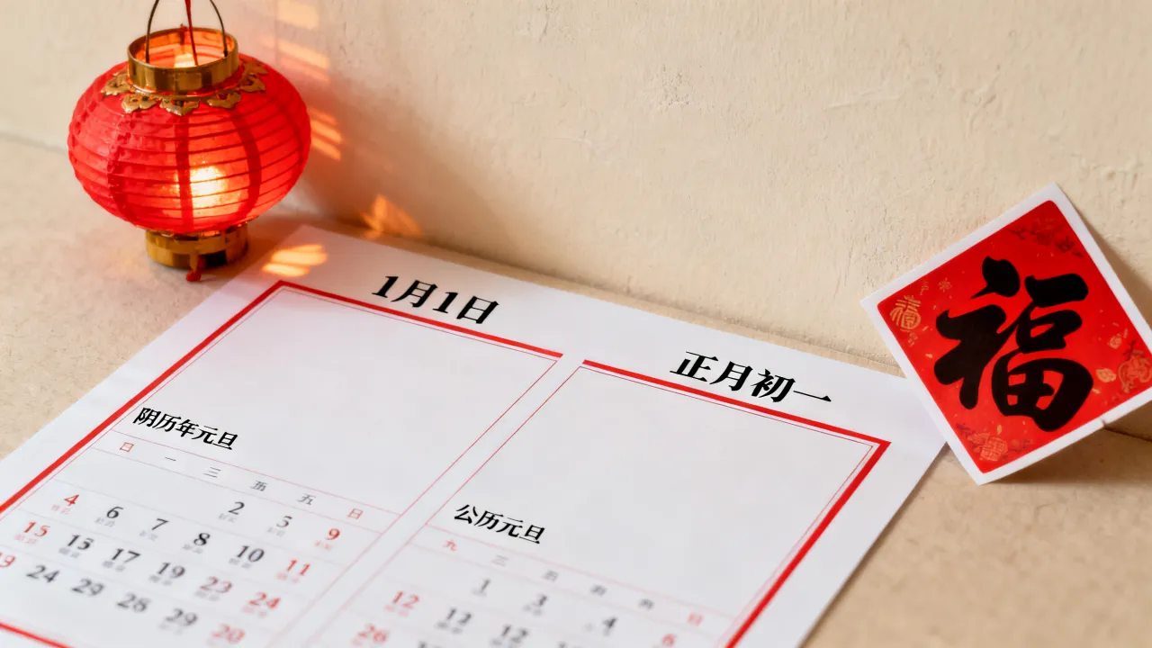 阴历年元旦怎么算，阴历新年和元旦为什么不是同一天