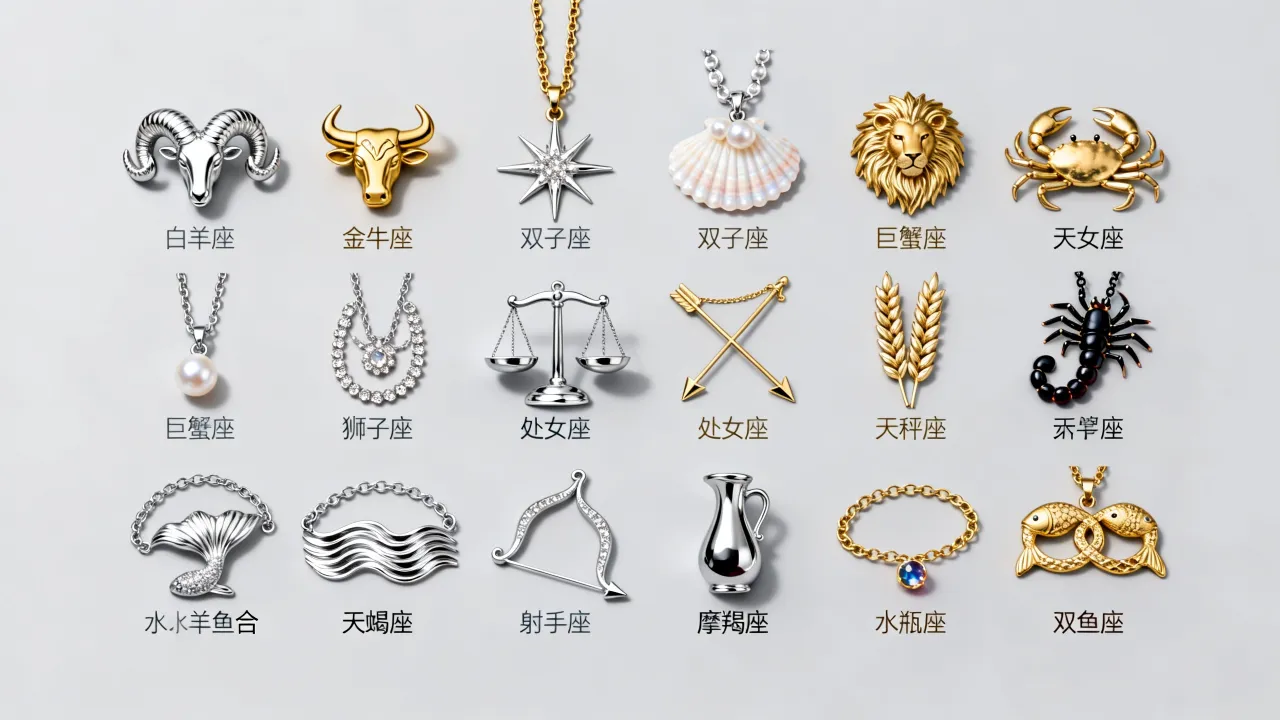 十二星座代表的项链图怎么选?星座项链图片大全 十二星座代表的项链图怎么选?星座项链图片大全