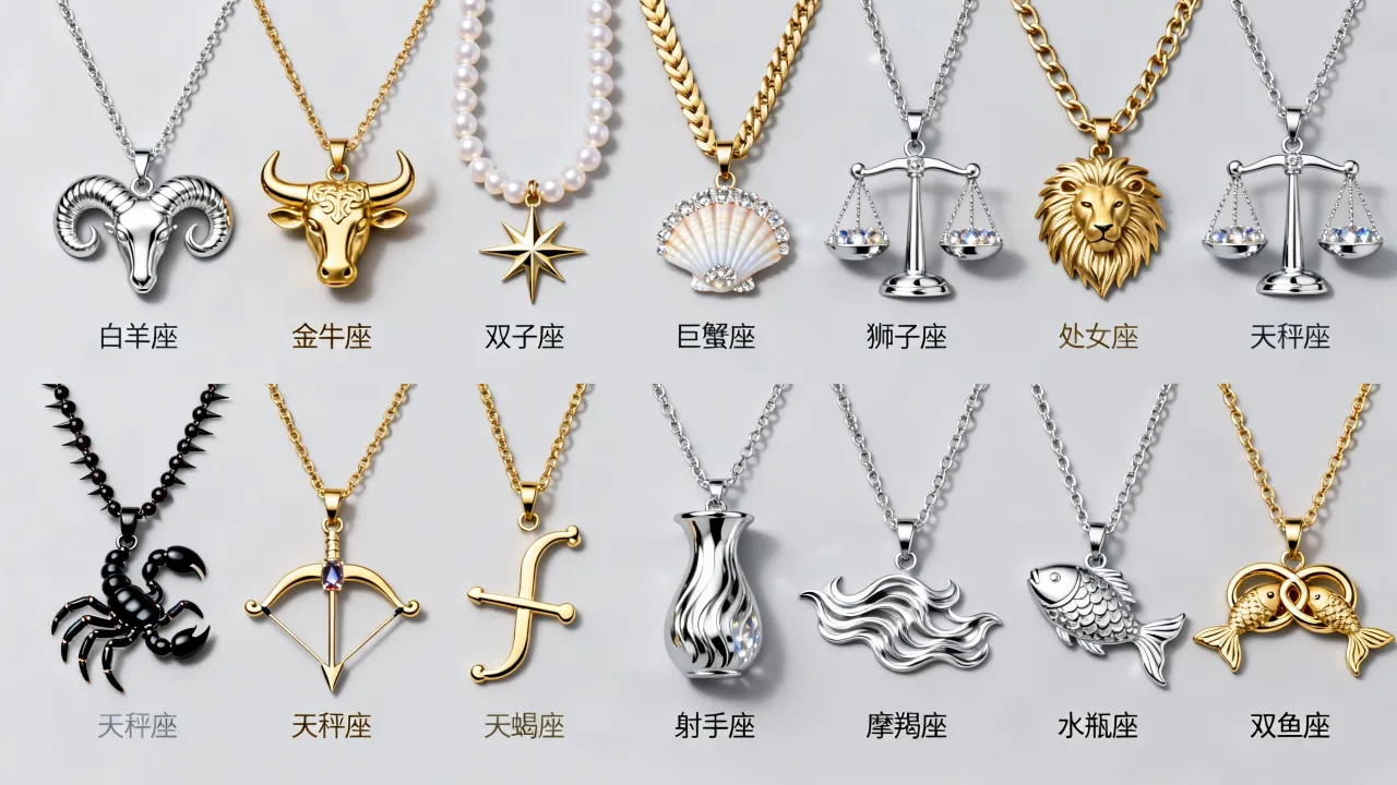 十二星座代表的项链图怎么选?星座项链图片大全 十二星座代表的项链图怎么选?星座项链图片大全