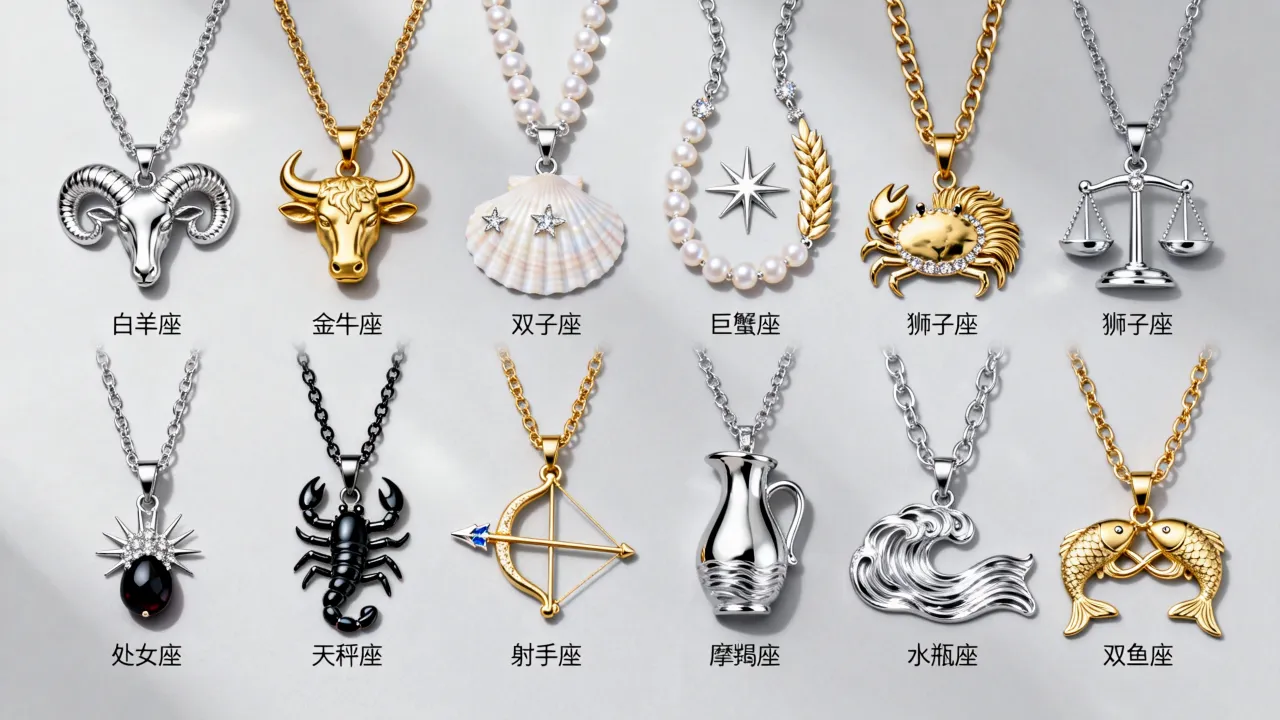 十二星座代表的项链图怎么选?星座项链图片大全 十二星座代表的项链图怎么选?星座项链图片大全