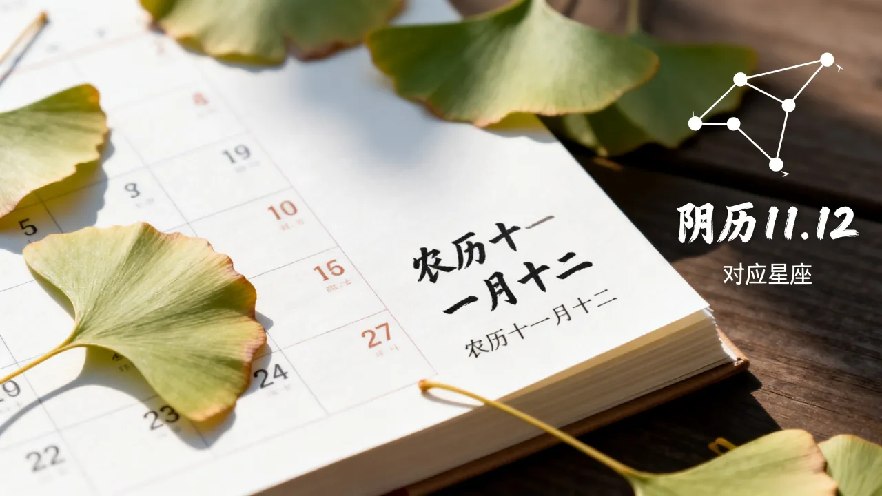 阴历11.12是什么星座，农历十一月十二生日是什么星座