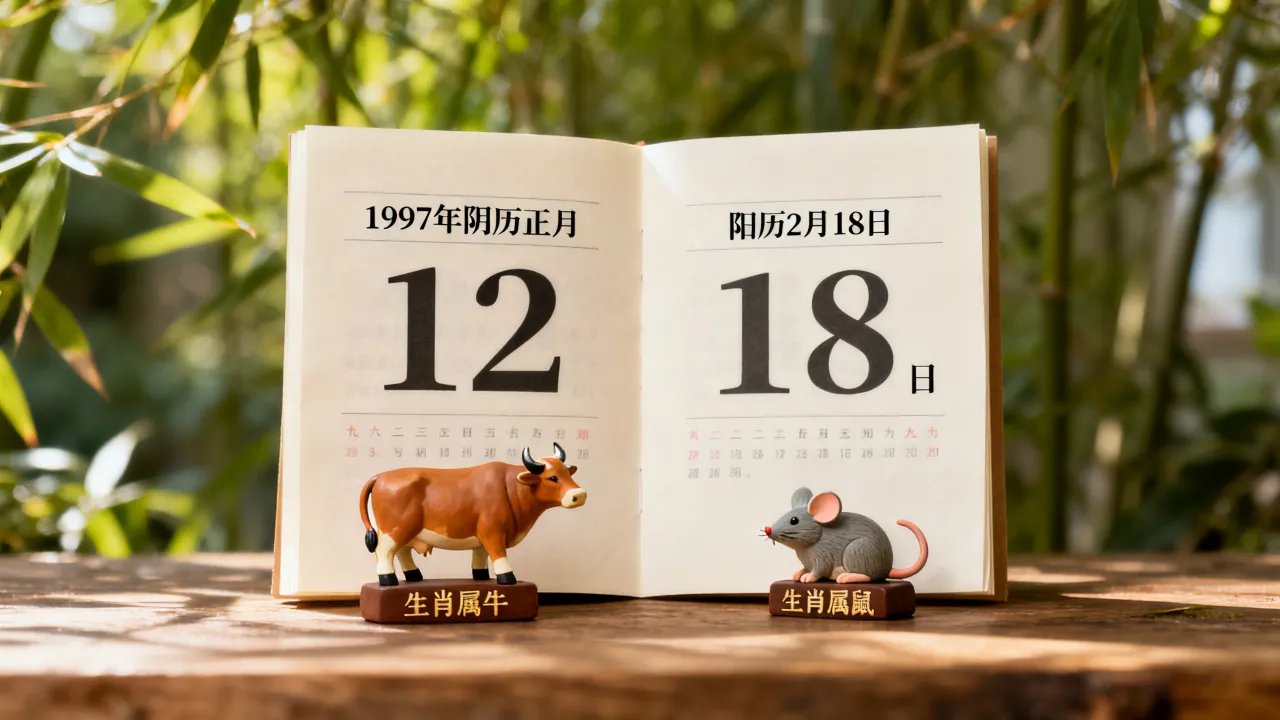 1997年阴历正月12是阳历几号，生肖属牛还是属鼠？