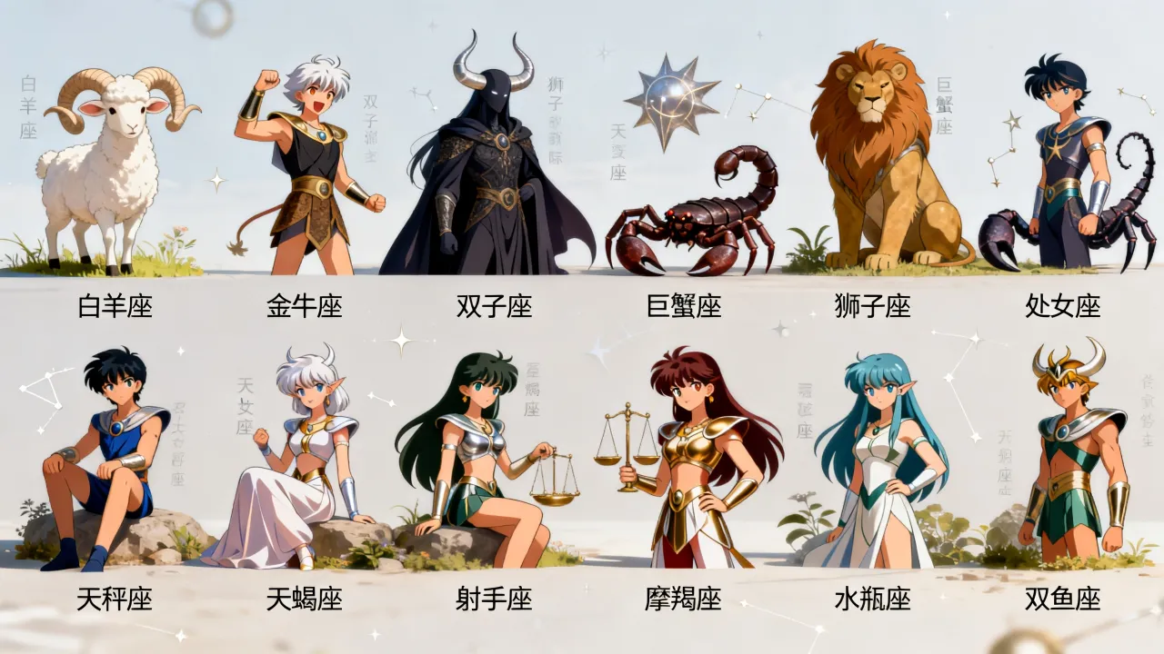 十二星座人物漫有哪些?十二星座动漫人物谁最厉害 十二星座人物漫有哪些?十二星座动漫人物谁最厉害