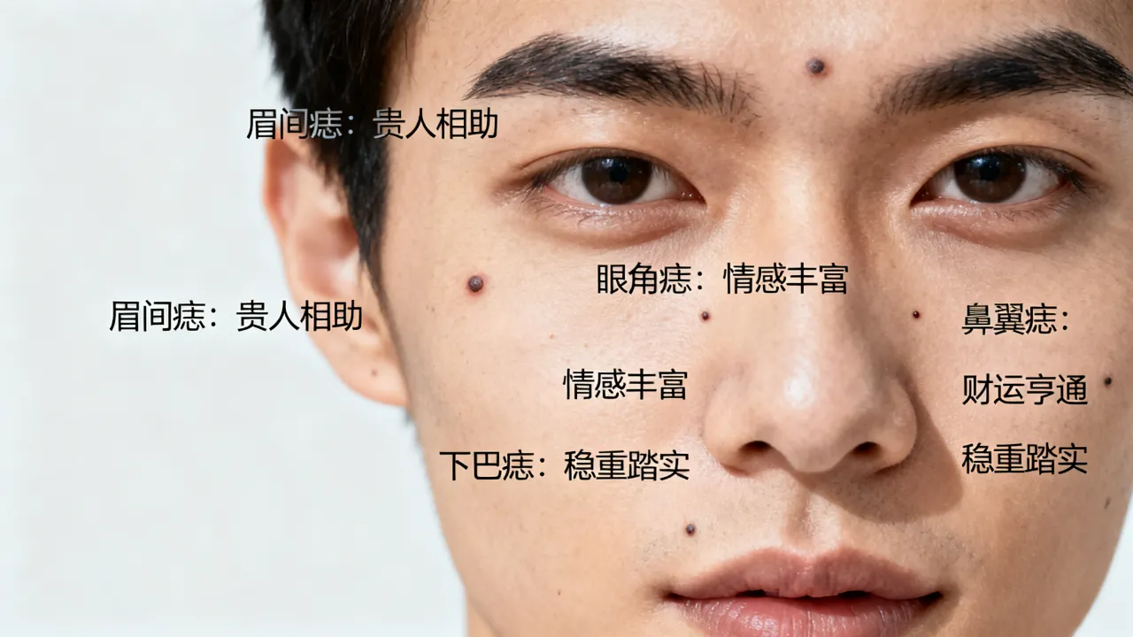 面部痣的位置与命运有何关联,脸上各部位长痣代表什么? 面部痣的位置与命运有何关联,脸上各部位长痣代表什么?