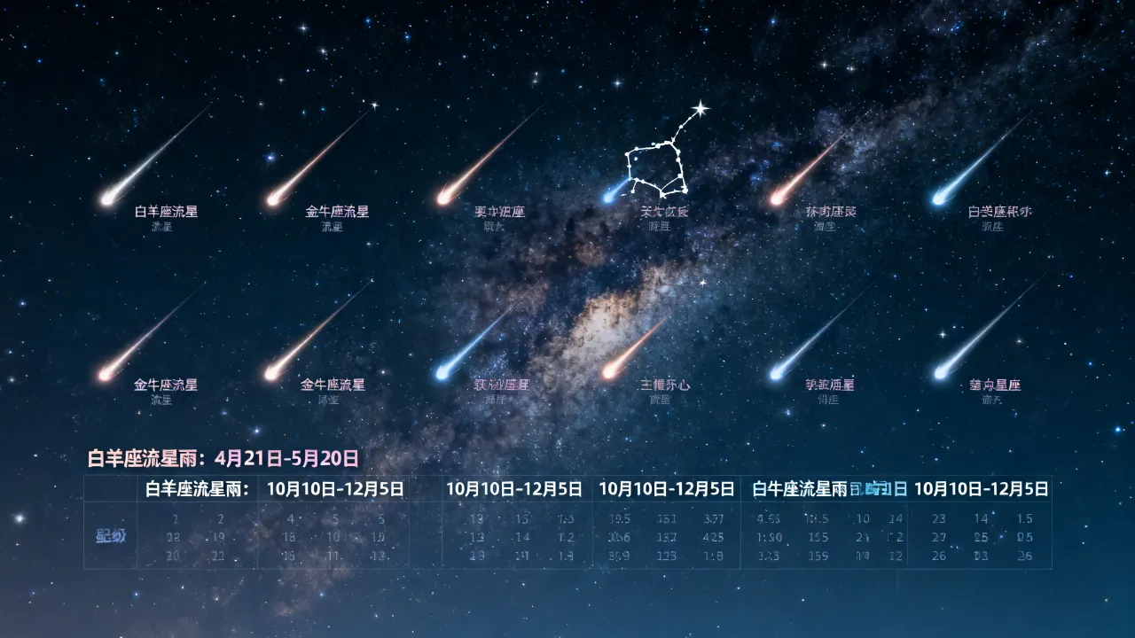 十二个星座流星分别是什么,十二星座流星雨时间表是什么? 十二个星座流星分别是什么,十二星座流星雨时间表是什么?
