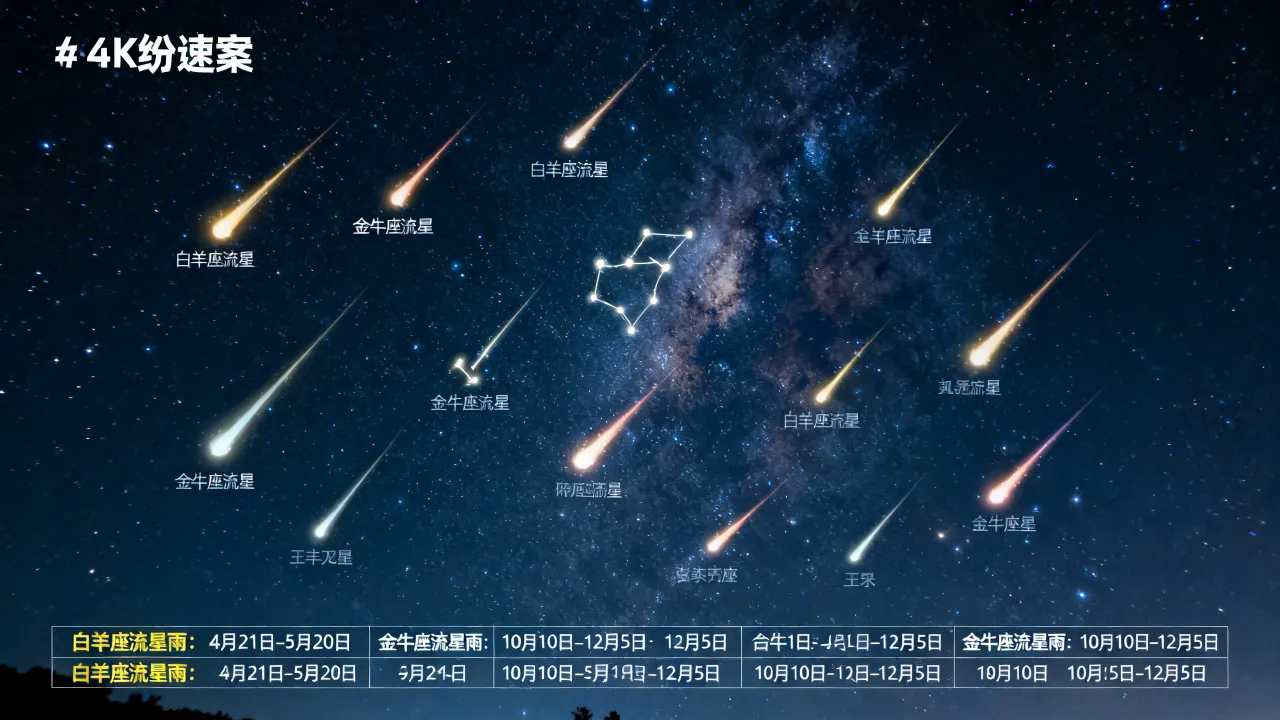 十二个星座流星分别是什么,十二星座流星雨时间表是什么? 十二个星座流星分别是什么,十二星座流星雨时间表是什么?