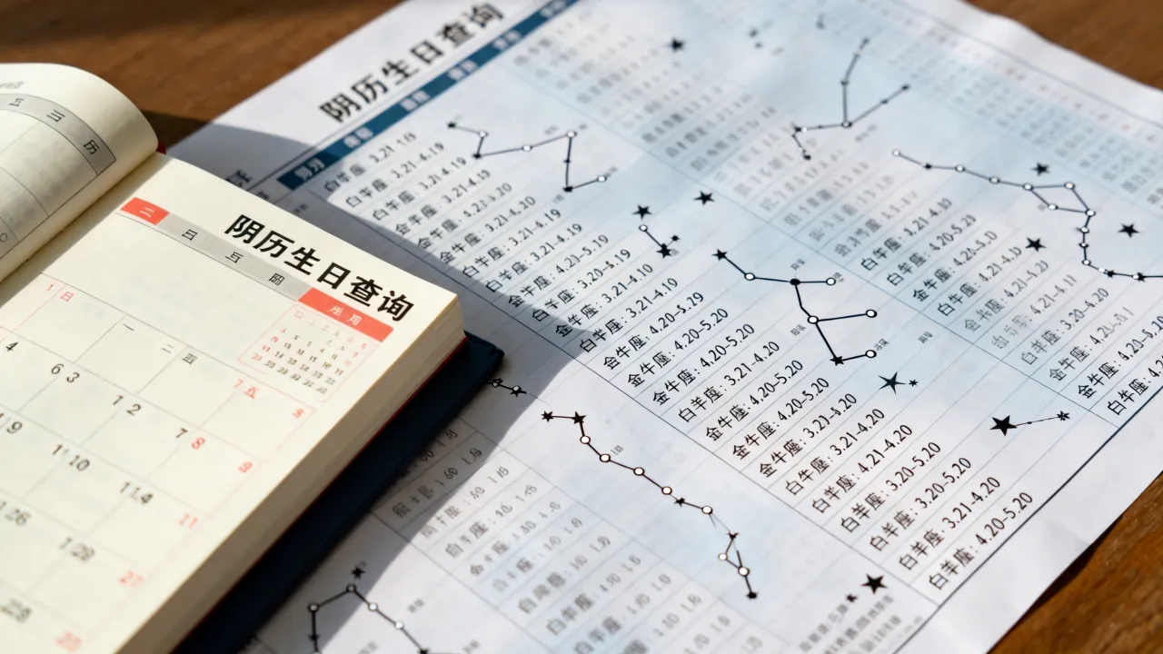 是什么星座阴历,阴历生日怎么查星座对照表 是什么星座阴历,阴历生日怎么查星座对照表