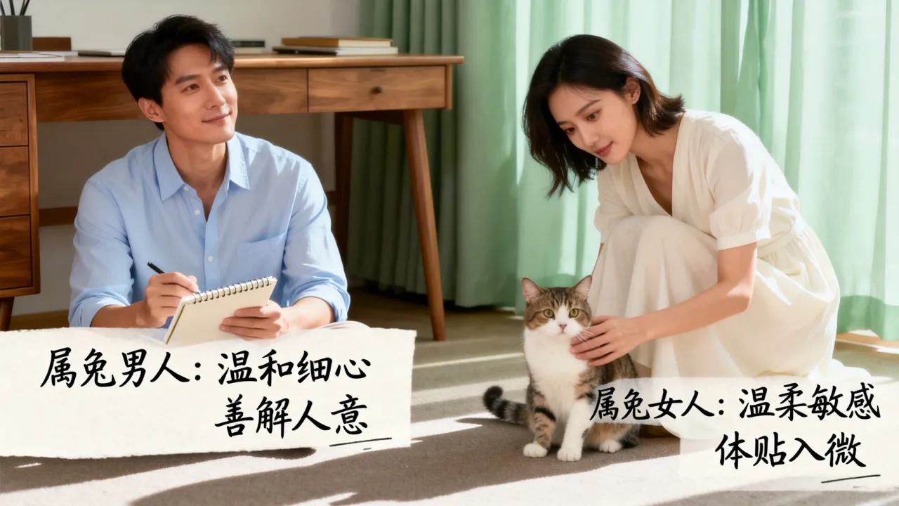 属兔男人性格特征有哪些，属兔女人的性格脾气怎么样？