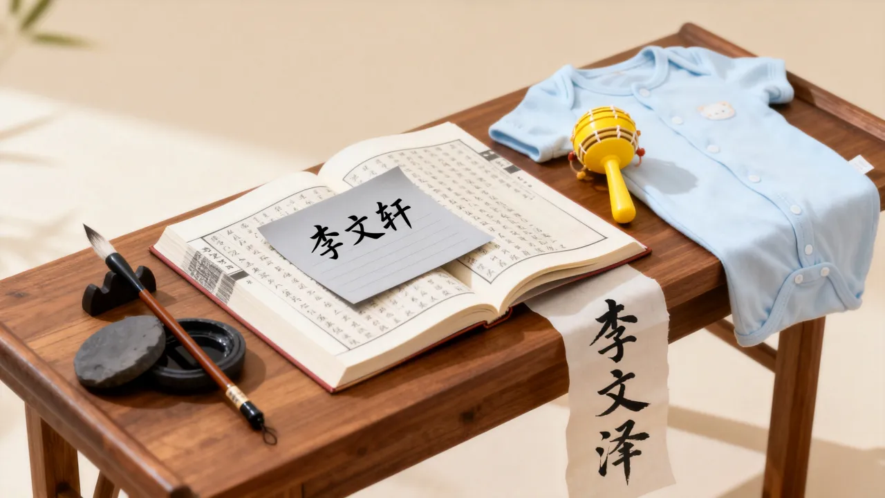 男宝宝起名李文什么好听，李文后面加什么字寓意好？