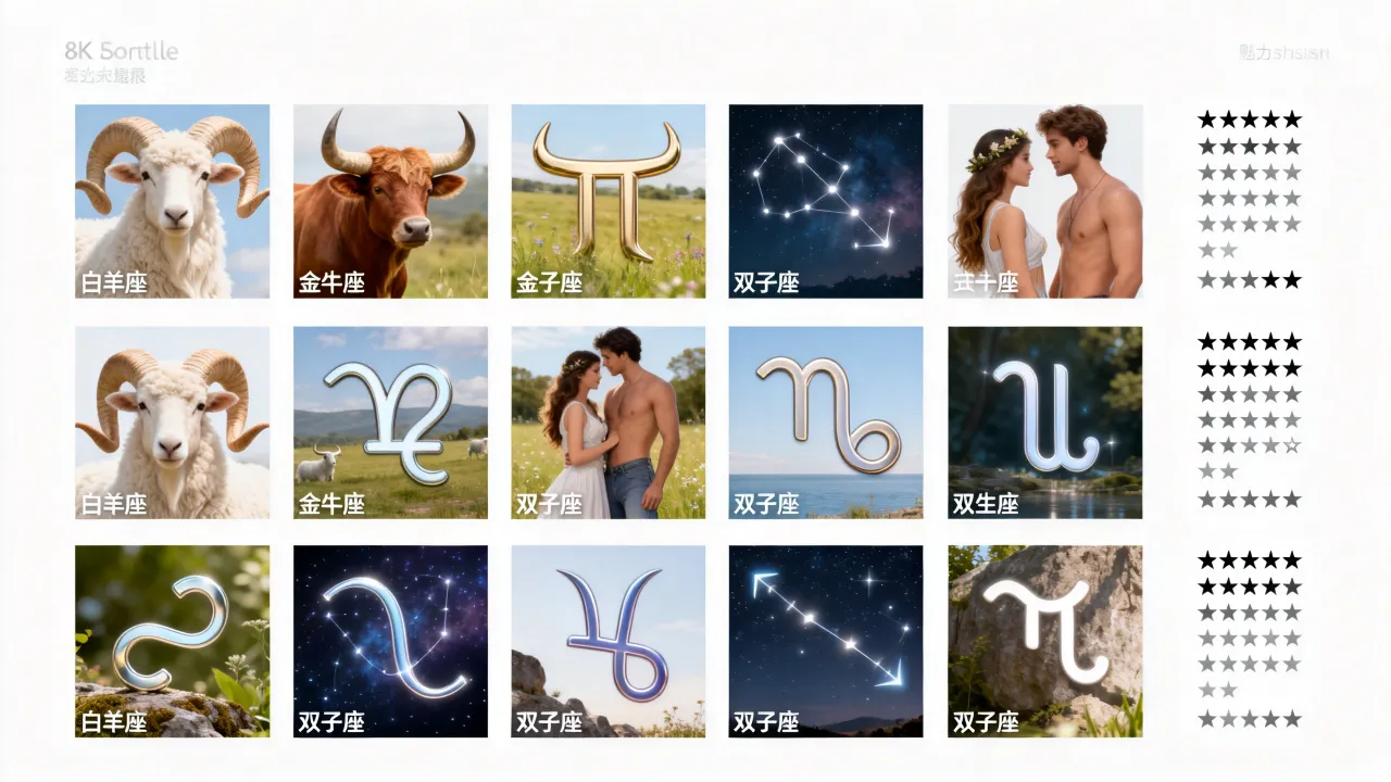 十二星座魅力指数排行,谁最吸引异性? 十二星座魅力指数排行,谁最吸引异性?