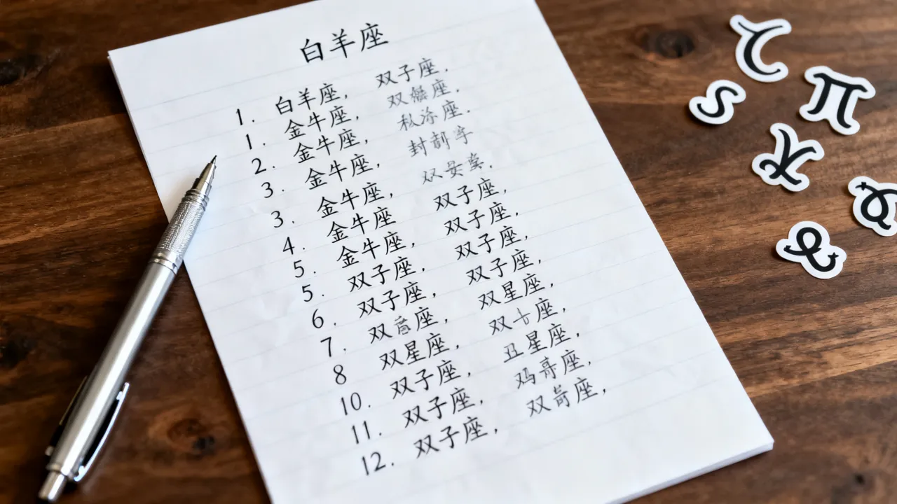 十二星座谁写字最好看？字迹最工整的星座排名，你排第几？
